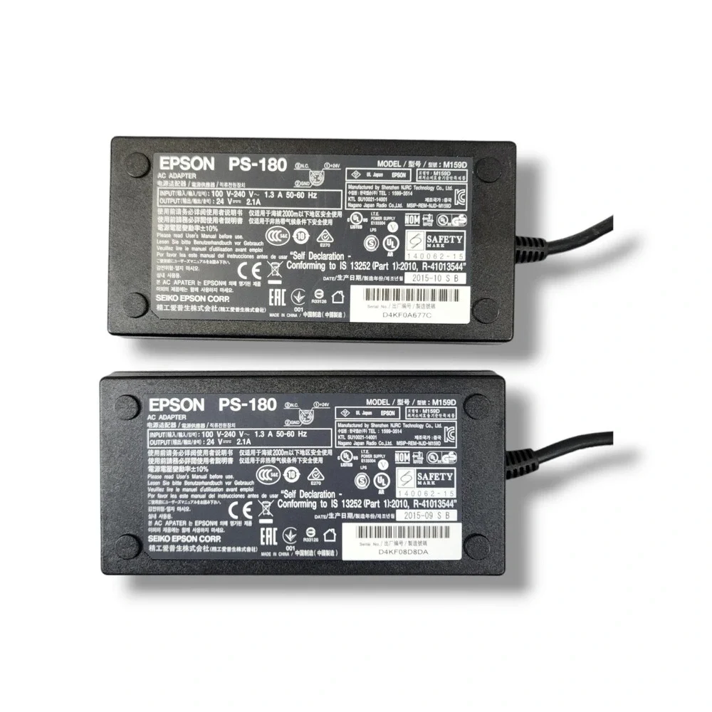 Epson PS-180 AC Adapter Power Supply M159D Lot‎ of 2